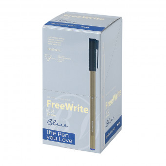 Ручка шариковая 0.7мм синяя "FreeWrite Ice", серый цвет корпуса, BV/20-0327/09 (50)