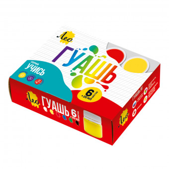 Гуашь 6цв 20мл, Учись Лео/LNG-0106 (12) Гуашь 6цв 20мл, Учись Лео/LNG-0106 (12)