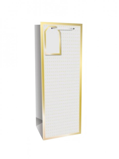 Пакет 12*35*10см "Винтаж белый", под бутылку, MILAND/ПКП-7926 (12)