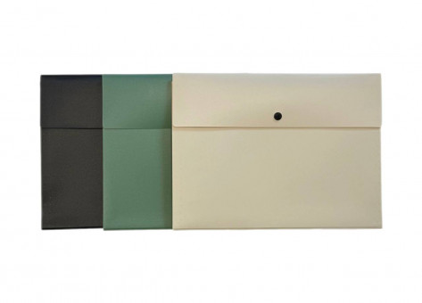 Папка А4 для документов, 5 отделений, на кнопке, цвет ассорти, Cobest/FX007