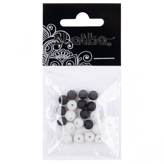 Бусина стеклянная "Zlatka" LVBD-01 6 мм 20 шт в пакете с картонным еврослотом стекло №01 ассорти Бусина стеклянная "Zlatka" LVBD-01 6 мм 20 шт в пакете с картонным еврослотом стекло №01 ассорти