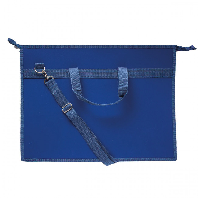 Папка А3 для художника, пластик, на молнии сверху, 1отд,, тем.синяя, Оникс/ПР 5 49584