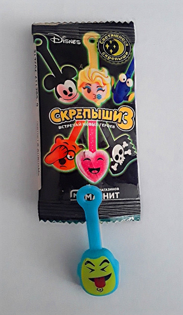 Скрепыш 3 СЕРИЯ (светящиеся) в блоке (120)