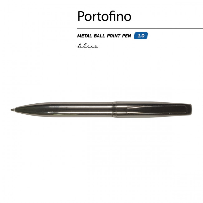 Ручка автоматическая 1,0мм синяя "Portofino", корпус воронёная сталь, BV/20-0251/08 (40) Ручка автоматическая 1,0мм синяя "Portofino", корпус воронёная сталь, BV/20-0251/08 (40)