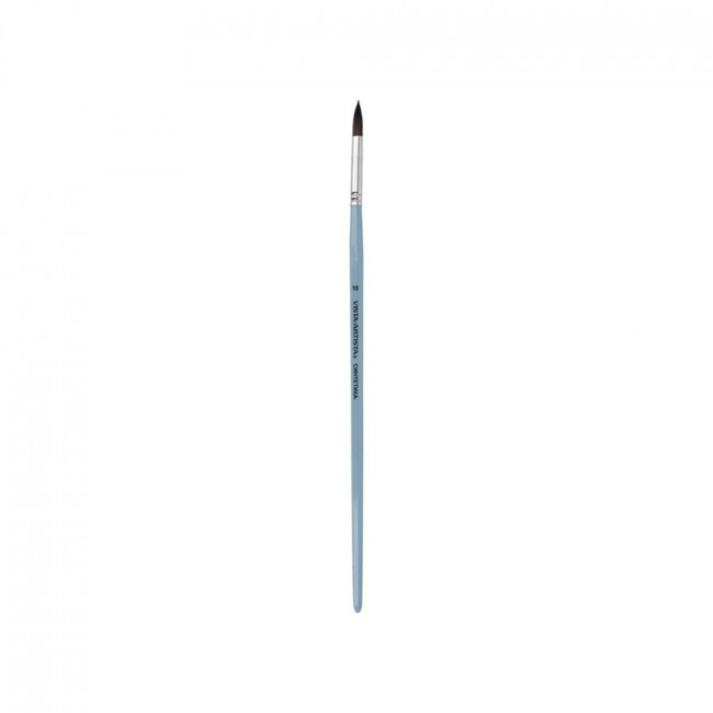 Кисть синтетика круглая длинная ручка №10 VISTA-ARTISTA