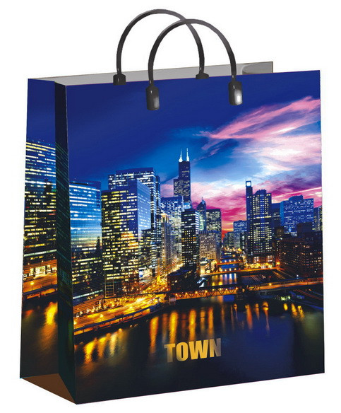 Пакет подарочный (мягкий пластик) 30*40 "Сумерки"