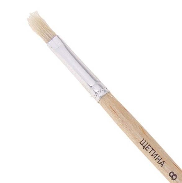 Кисть щетина плоская №8 "ASMAR"