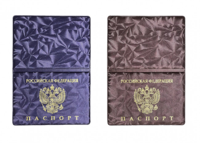 Обложка на паспорт WENZER OFFiCE из ПВХ "шелк", тиснение зол. герб РФ, асс. (50) Обложка на паспорт WENZER OFFiCE из ПВХ "шелк", тиснение зол. герб РФ, асс. (50)