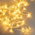 Электрическая гирлянда 96 лампочек 3м "Бахрома" светодиодная, теплый белый свет, Микрос/Ч11092