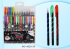 Набор гелевых ручек: ароматизированные, неон, пастель, с блёстками, пластиковый корпус /чёрно-цветная винтовая полоска/, цветной колпачок /в цвет чернил/, упаковка с европодвесом, толщина пишущего наконечника 1,0mm, 36 цветов