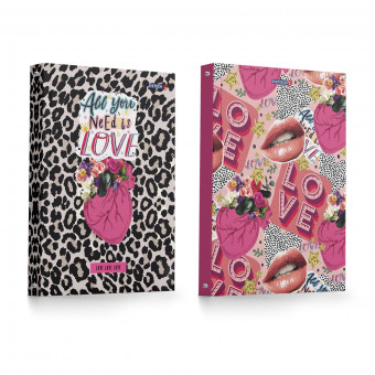 Тетрадь А5 160л клетка "Такая любовь" на 4-х кольцах, Светоч/ТЕТ160-003 000662 (1/12)