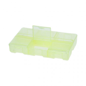 Контейнер 9  x 6  x 1.8см пластик, желтый\прозрачный, Gamma/T-178