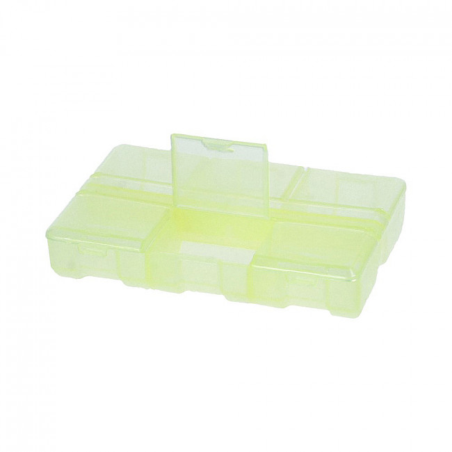 Контейнер 9  x 6  x 1.8см пластик, желтый\прозрачный, Gamma/T-178