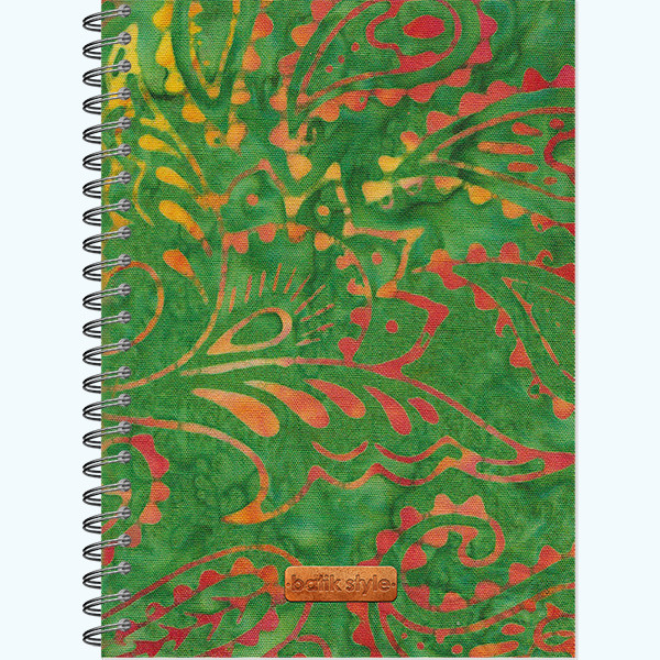 Блокнот для зарисовок А5 60л "Green Jungle Batik" гребень, Полином/3121 (10)