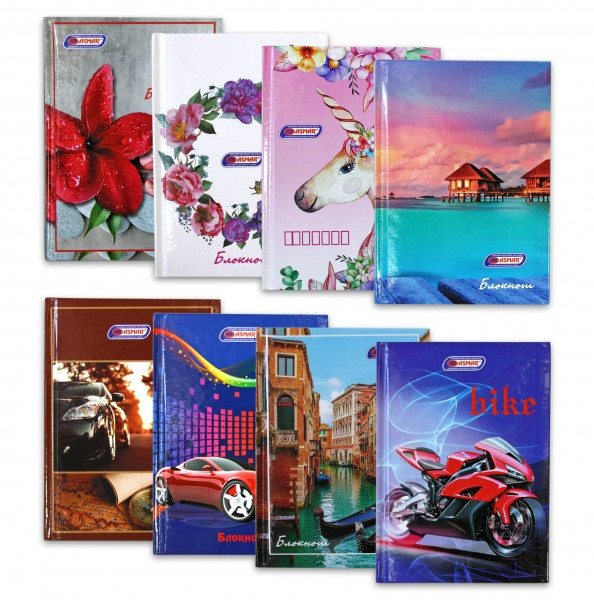 Бизнес-блокнот А6 80л клетка, обложка 7 БЦ, Asmar/AR-1080-A6