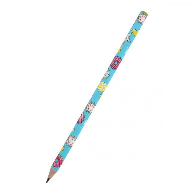 Карандаш 2мм НВ чернографитовый "HappyGraphix. Сладкое настроение.Пончики", BV/21-0030/49 (50)