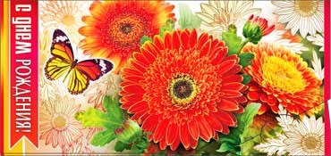 Конверт для денег  "С Днем Рождения" 90-165 (10)