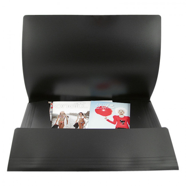 Папка на резинках А3, черная, AXENT Папка на резинках А3, черная, AXENT