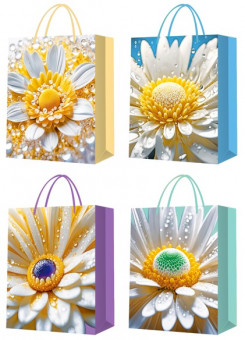 Пакет 26*32*10см подарочный "Ромашка", цвет ассорти, 3991 (12) Пакет 26*32*10см подарочный "Ромашка", цвет ассорти, 3991 (12)