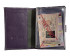 Обложка на автодокументы + паспорт WENZER OFFiCE, из натур.кожи гл с карманом на кнопке солнышко с вкл , фиолетовый Обложка на автодокументы + паспорт WENZER OFFiCE, из натур.кожи гл с карманом на кнопке солнышко с вкл , фиолетовый