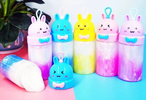 Слайм "Зверьки" в банке с блестками, цвета-ассорти, Магистр/маг-7784 (6)