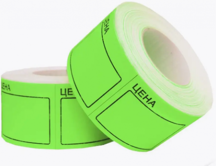 Ценник самоклеющийся 50*35мм, 150 шт., зелёный WENZER OFFiCE (6/60) Ценник самоклеющийся 50*35мм, 150 шт., зелёный WENZER OFFiCE (6/60)