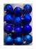 Набор ёлочных шаров 24 шт, синий, 6А BZE24 LF00039 №4