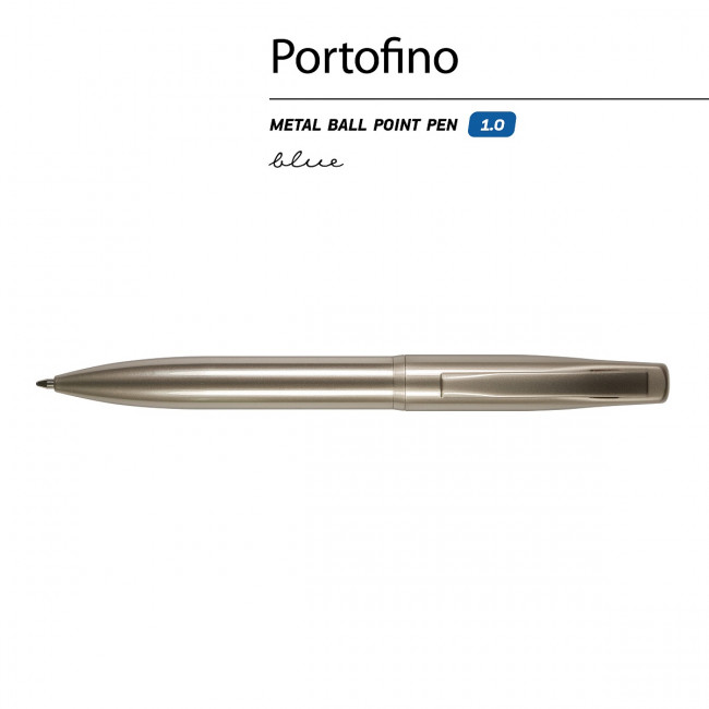 Ручка автоматическая 1,0мм синяя "Portofino", корпус шампань, BV/20-0251/07 (40) Ручка автоматическая 1,0мм синяя "Portofino", корпус шампань, BV/20-0251/07 (40)