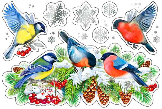 Набор декоративных наклеек рн4м-52