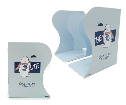 Подставка для книг - держатель на полку CO-68 "Белый мишка" металлическая, 19х15см, голубая, в к/кор №6500-А (1/1/24) Подставка для книг - держатель на полку CO-68 "Белый мишка" металлическая, 19х15см, голубая, в к/кор №6500-А (1/1/24)