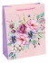 Dream cards Пакет подарочный с мат. лам. Весенние цветы, персиковый 26х32х12 см, 210 г ППК-1906 (12)