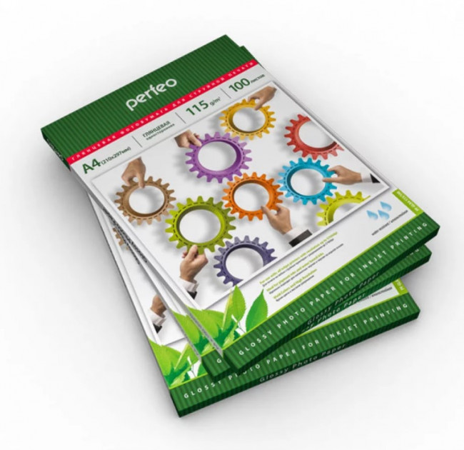 Фотобумага A4 115 г/м2 глянцевая 100л (PF-GLA4-115/100) (G12) Perfeo (20)