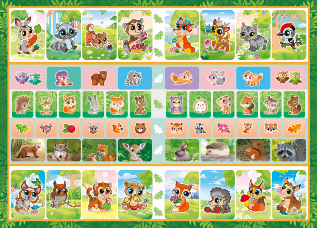 Раскраска с наклейками (А5) РНМ-709