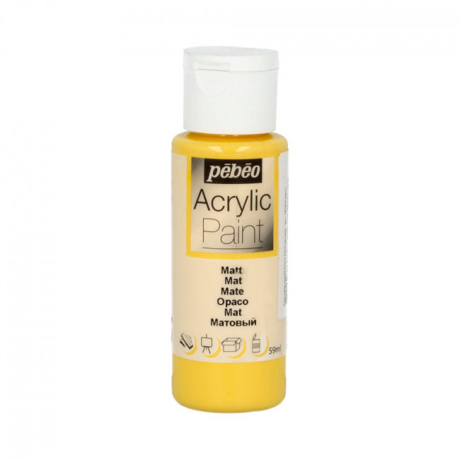 Краска 59мл акриловая матовая, для декора, манго, Acrylic Paint PEBEO/97803