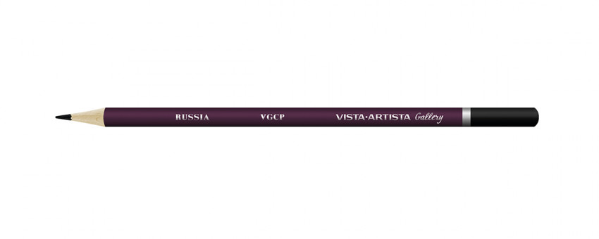Карандаш цветной художественный заточенный 806 черный, Gallery VISTA-ARTISTA/VGCP 806 (6)