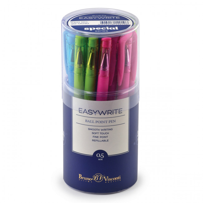 Ручка шариковая 0,5мм синяя "EasyWrite. Special", 4 цвета ассорти, BV/20-0040 (24)