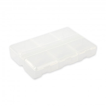 Контейнер 9  x 6  x 1.8см, пластик,  прозрачный, Gamma/T-178
