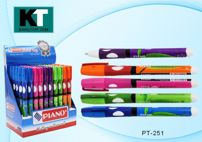 Ручка шарикорвая для правши (первоклассника) Piano 0,7мм на масл. основе PIANO (50)