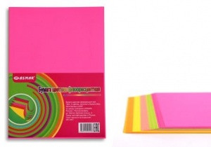 БУМАГА ЦВЕТНАЯ  ФЛЮОРЕСЦЕНТНАЯ 100Л. 5 ЦВ. "ASMAR" ПЛОТНОСТЬ БУМАГИ 80ГР. БУМАГА ЦВЕТНАЯ  ФЛЮОРЕСЦЕНТНАЯ 100Л. 5 ЦВ. "ASMAR" ПЛОТНОСТЬ БУМАГИ 80ГР.