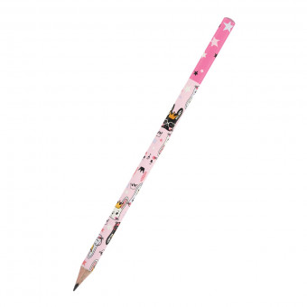 Карандаш 2мм НВ чернографитовый "HappyGraphix. Цирк. Зайка", BV/21-0030/69 (50)