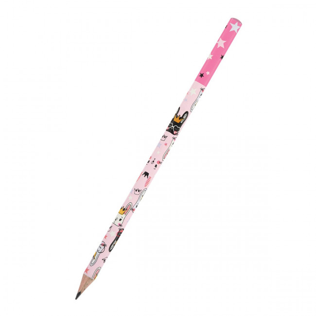Карандаш 2мм НВ чернографитовый "HappyGraphix. Цирк. Зайка", BV/21-0030/69 (50)