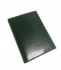 Обложка на автодокументы+паспорт  WENZER OFFiCE из натуральной кожи "спилок", с отделом для визиток, зелёный