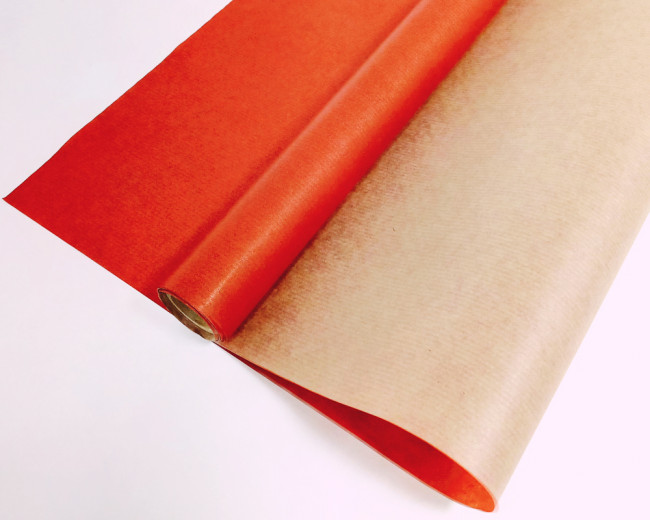 Бумага крафт 40гр одноцветная "Красная" 0,72м x 10 м, 22305