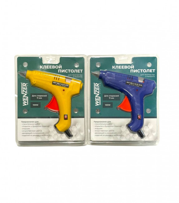 Клеевой пистолет WENZER OFFiCE 100w, для стержней 11 мм