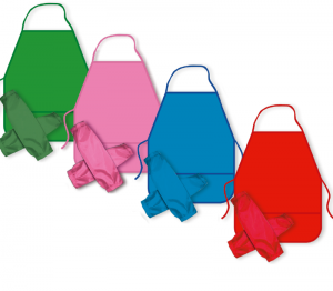 Набор нарукавники и фартук для труда (20) ASMAR (AR-2017,АССОРТИ),НФ-1