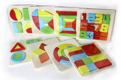 Деревянные геометрические фигуры 15х15см, Asmar