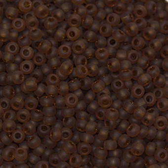 Бисер "ASMAR" размер №6, вес: 450 г, коричневый матовый