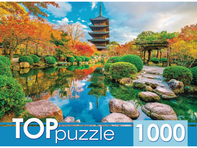 Пазлы на 1000 элементов "Япония. Храм То-Дзи", TOPpuzzle Рыжий Кот/ШТТП1000-2712