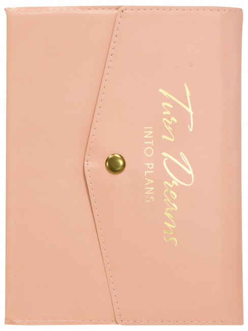 Ежедневник недатированный B6 96л GRACE, линия, мягк. обл. кож/зам тисн. роз. обрез ляссе, LOREX/LXDRB6-GE