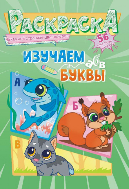 Раскраска с наклейками (А5) РНМ-593